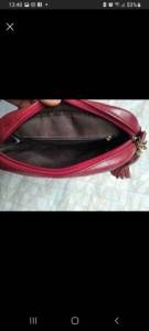 Bolsa Nova Cor Vermelho Escuro
