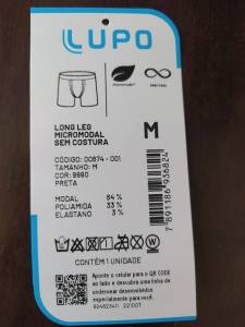 Cuecas Long Leg Lupo Novas Mdias