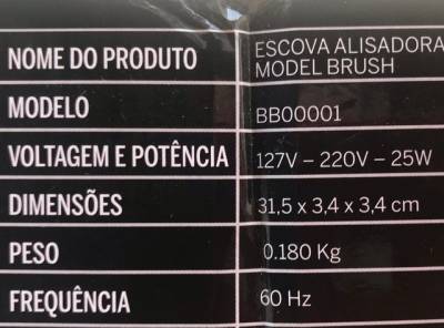 Escova Alisadora (nova)
