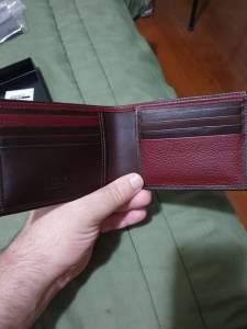Carteira Aramis, Couro Italiano, Original, Sem Uso, Impecvel!
