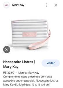 Necessaire Listras Da Mary Kay