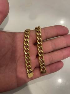 Pulseira Ouro Elo Grumet Simples Fecho Gaveta