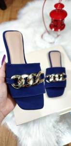 Rasteira Azul Marinho