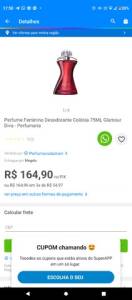 Perfume Glamour Diva! Promoo! Pra Vender Logo!