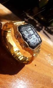 Relgio Skmei Dourado Original