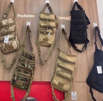 Pochetes Laterais Tticas, Material Resistente E Impermevel R$90,00, Entrego.