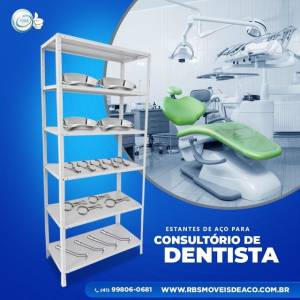 Estante De Ao! Consultrio De Dentista!