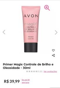 Base Bt Skin Bruna Tavares E Primer Avon Pele Oleosa .