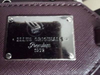 Bolsa Feminina Ellus Ala Couro Mdia Semi Nova!
