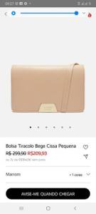 Bolsa Arezzo Couro Nunca Usada Por 110 Reais