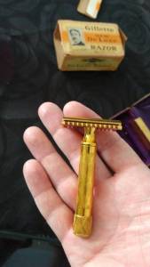 Barbeador Gillette New Deluxe 1930 Raridade