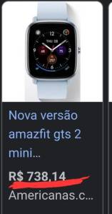 Relogio Smartwatch Amazfit Gts 2 Mini