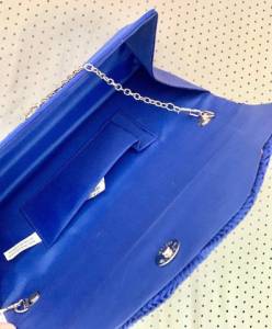 Bolsa Clutch Festa Azul Feminina