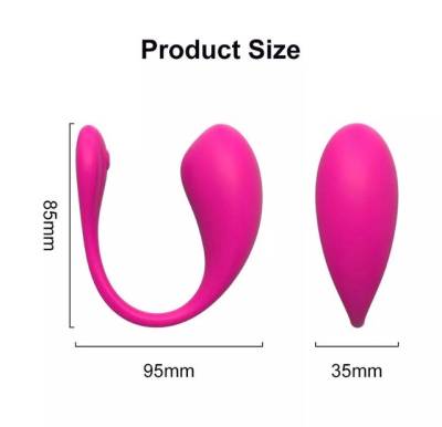 Calcinha Vibratria Estimulador Feminino Oval Com App De Controle