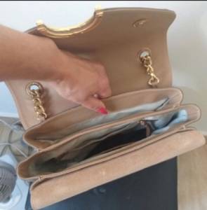 Bolsa Arezzo Couro E Correntaria Tendncia