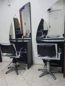 Kit Salo De Beleza-cabeleireiro (cadeira Ferrante, Espelho E Bancada)