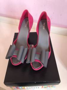Melissa Ultragirl Salto Alto Rosa/cinza