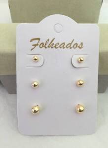 Brincos Folheados