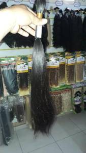 Cabelo Humano Castanho 50cm 100g