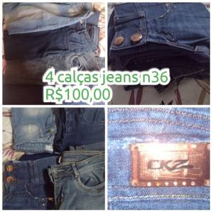 4 Calas Jeans 36 Seminovos