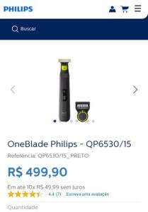 Mquina De Barbear  Prova Dgua Oneblade