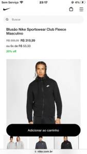 Moletom Nike Club Fleece