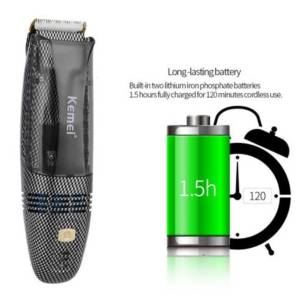 Mquina De Corta Cabelo E Acabamento Kemei Km-77