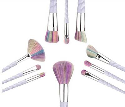 Kit De 10 Pincis Unicrnio + Estojo Diamante Hologrfico Novo