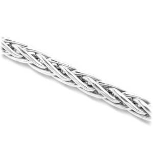 Pulseira Em Ouro Branco Com Elo Palmeira