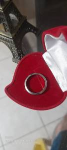 Vendo Aliana D Ouro Branco Cm Brilhante 18k