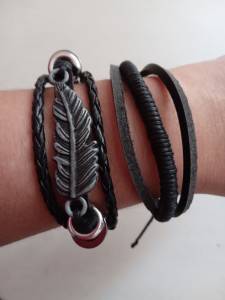 Pulseira De Couro Unissex