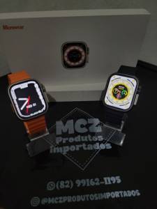 W68 Ultra (watch 8) + Pulseira De Metal E Pelcula