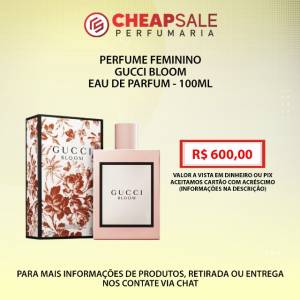Perfume Feminino Gucci Bloom Eau De Parfum 100ml - Loja Cheapsale