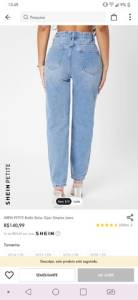 Cala Jeans - Shein Tamanho 34
