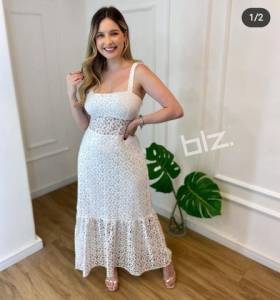 Vendo Vestido Branco Novo