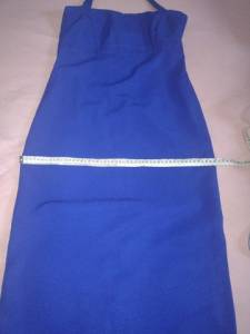 Vestido Azul Alfaiataria