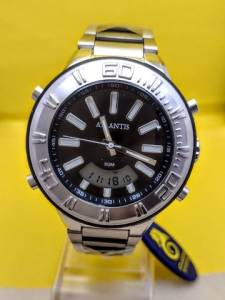 Relgio Masculino Prata Atlantis Multifuncional Ultra Promoo