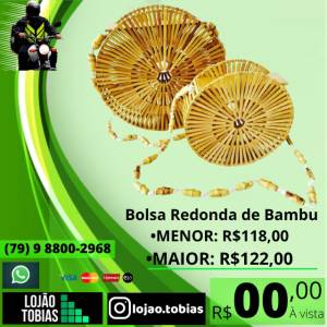 Bolsa Redonda De Bambu !!?