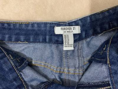 Short Jeans Cintura Alta Da Forever 21
