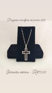 Crucifixo Prata 925 Com Garantia Eterna