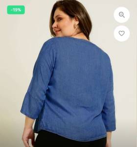 Vendo Blusa Jeans, Tamanho 48