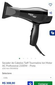 Secador De Cabelo Taiff
