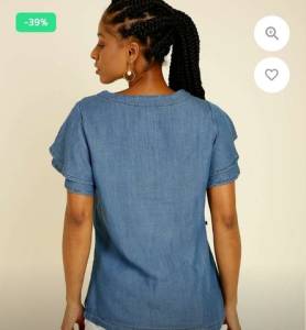 Vendo Blusa Jeans, Tamanho G