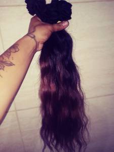 Cabelo Brasileiro Novo 166 Gr 50 Cm Na Tela