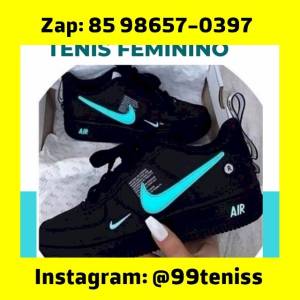 Tenis (leia Descrio) Novo Com Garantia Nike Air Force Anil