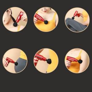 Pistola Massageadora Eltrico Profissional Muscular Recarregvel