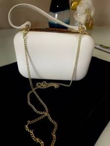 Clutch - Bolsa Feminina Creme De Ala De Corrente Removvel