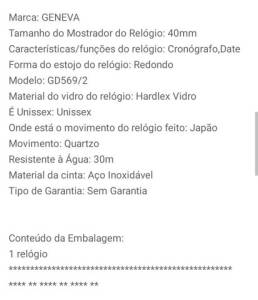 Relgios Novos Lacrados.