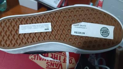Tnis Vans Original Era Skate 330,00 Novo