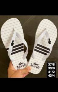 Chinelo Lacoste Branco